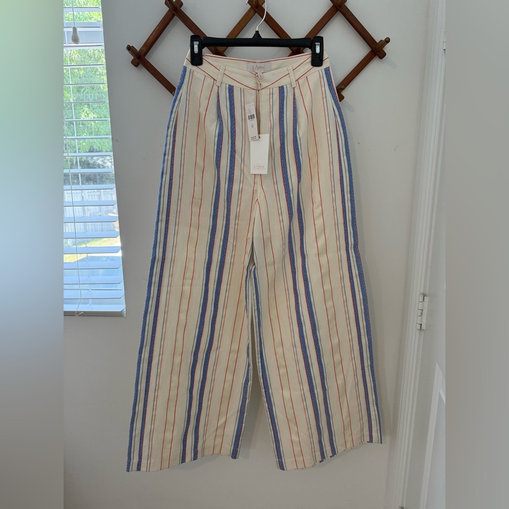 Anthropologie NWT Striped Wide-Leg Pants